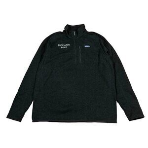Patagonia 1/4 Zip Better Sweater Charcoal Gray Fleece Jacket w Logo Men's‎ Sz XL